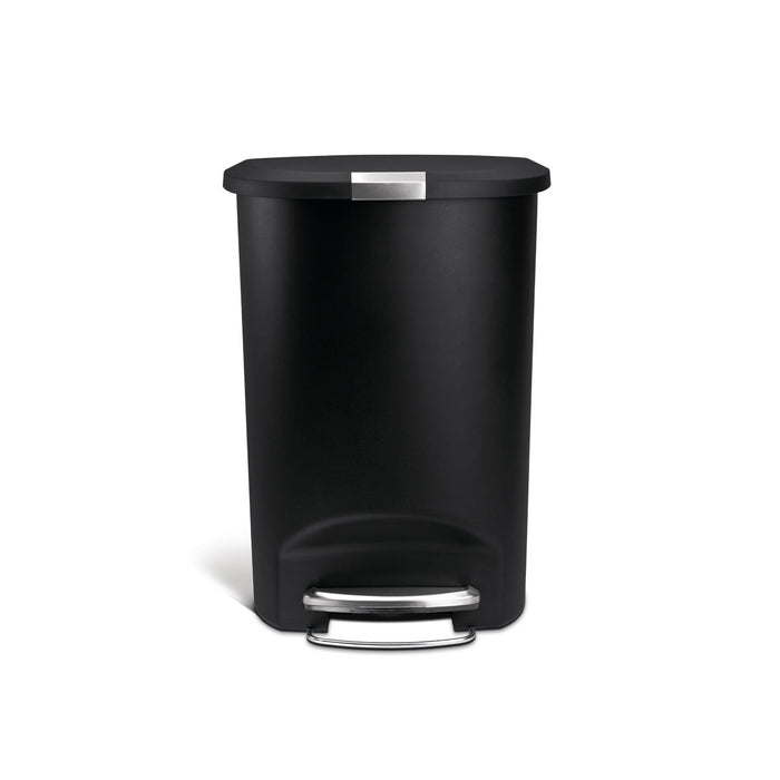50L Semi-Round Plastic Step Trash Can