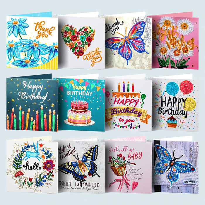 Diamond Greeting Cards (12 Pack)