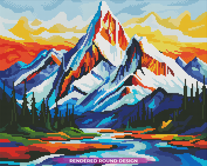 Sunset in the Mountains